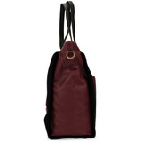 Merlot | Rose Vegan Leather Travel Tote Weekender Bag