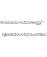 White Gold | 20CTTW Round Cut Diamond Tennis Bracelet Back
