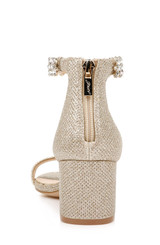 Light Gold | Bradley Embellished Evening Shoe