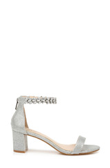 Silver | Bradley Embellished Evening Shoe