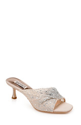 Nude | Brandy Rhinestone-Studded Mules