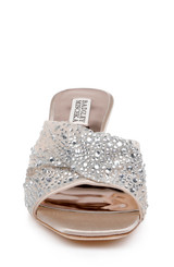 Nude | Brandy Rhinestone-Studded Mules