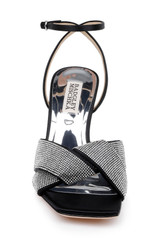 Black | Brinlee Studded Satin Sandal