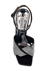 Black | Brinlee Studded Satin Sandal