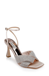 Nude | Brinlee Studded Satin Sandal
