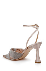 Nude | Brinlee Studded Satin Sandal