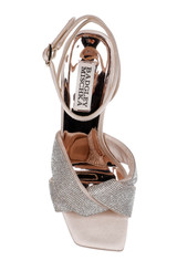 Nude | Brinlee Studded Satin Sandal