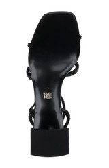 Black | Brisa Low Block Heeled Sandal