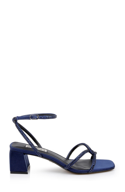 Midnight | Brisa Low Block Heeled Sandal