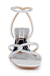 White | Brisa Low Block Heeled Sandal