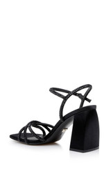 Black | Brixley Block Heeled Sandal