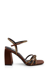 Chocolate | Brixley Block Heeled Sandal