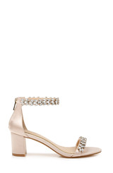 Champagne | Bronwen Embellished Evening Shoe
