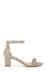 Light Gold | Bronwen Embellished Evening Shoe