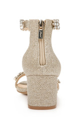 Light Gold | Bronwen Embellished Evening Shoe