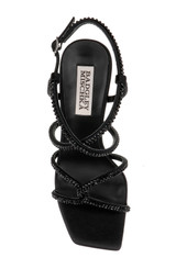 Black | Brooke Strappy Bejeweled Stiletto Sandal