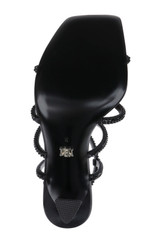 Black | Brooke Strappy Bejeweled Stiletto Sandal