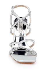 White | Brooke Strappy Bejeweled Stiletto Sandal