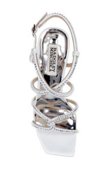 White | Brooke Strappy Bejeweled Stiletto Sandal
