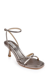 Light Bronze | Brynna Leather Sandals with Heart Buckle