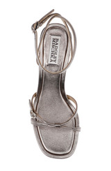 Light Bronze | Brynna Leather Sandals with Heart Buckle