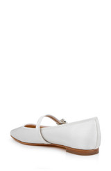 Ivory | Brystol Ballerina Flats with Crystal Buckle