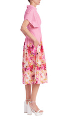 Pink Multi | Botanical Bloom Shirt Dress Side