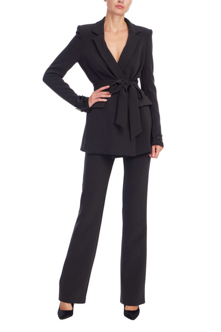 Black | Slim Fit Bootcut Pant Front