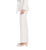 Ivory | Tweed Bootcut Pant Side