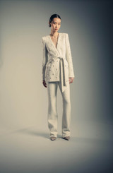 Ivory | Tweed Bootcut Pant Runway