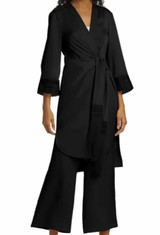 Black | Fringe Tie Duster