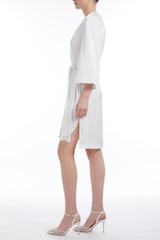 Ivory | Fringe Tie Duster