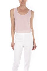 Blush Georgette Tank | Georgette Tank Top