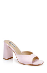 Blossom | Cadence Leather Block Heel Slide Front Side