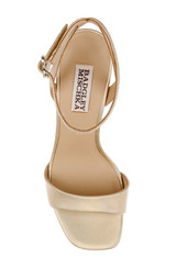 Gold Iridescent | Caia Platform Sandal with Heart-Shaped Buckle Top