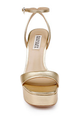 Gold | Caia Platform Sandal with Heart-Shaped Buckle