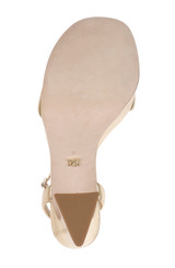 Gold | Caia Platform Sandal with Heart-Shaped Buckle