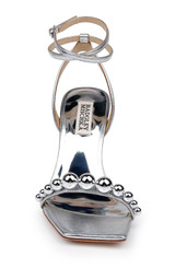 Silver | Cailey Strappy Stiletto Sandal with Balled Vamp