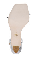 Silver | Cailey Strappy Stiletto Sandal with Balled Vamp