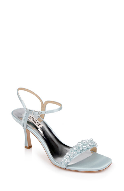 Mist Blue | Caitlyn Stiletto Heel with Pearled Vamp