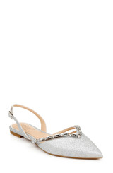 Silver Glitter | Camden Pointed Flat