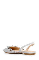 Silver Glitter | Camden Pointed Flat