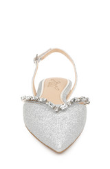 Silver Glitter | Camden Pointed Flat