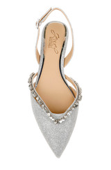 Silver Glitter | Camden Pointed Flat