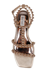 Bronze | Cami Pearled Gladiator Flat Sandal