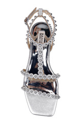 Silver | Cami Pearled Gladiator Flat Sandal