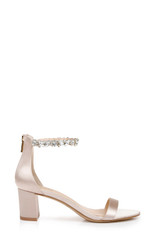 Champagne | Catalina Open Toe Block Heel