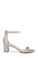 Gold Glitter | Catalina Open Toe Block Heel