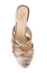 Rose Gold | Cheryl Backless Double-Knotted Block Heel Top