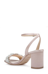 Blush | Clara Embellished Strap Evening Shoe